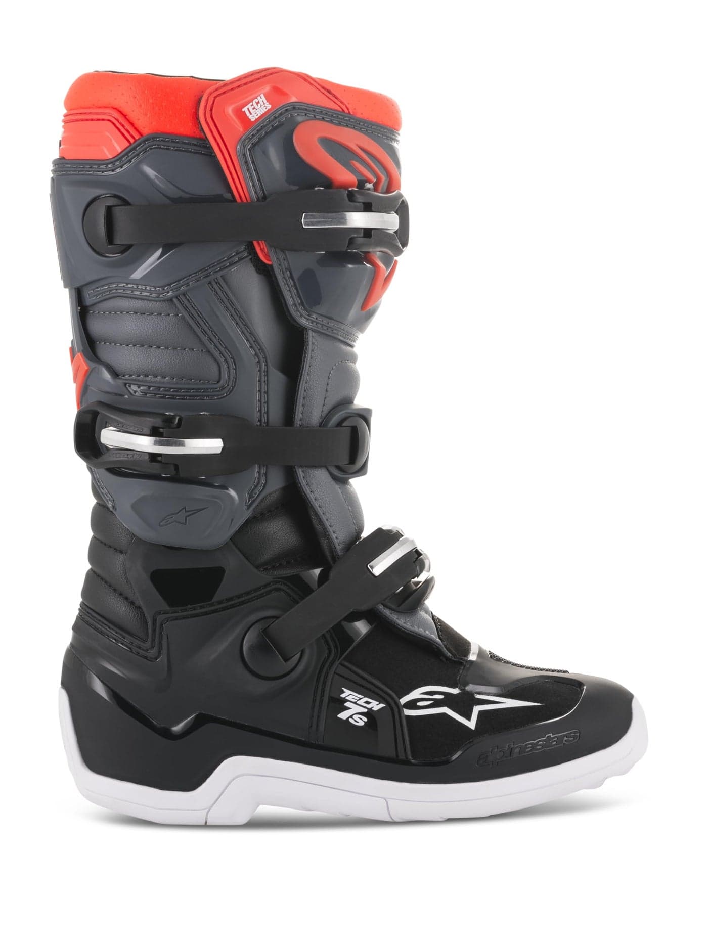 Alpinestars UnisexAdult Youth Tech 7S Boots GreyRed Sz 02 Multi 2 Big Kid