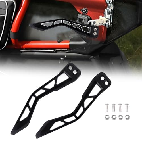 JHDTOGO X3 Door Handle Latches Compatible with CanAm Maverick X3 X DS RS Turbo R Max 24 Door 20172025 Black Alloy Steel Handles
