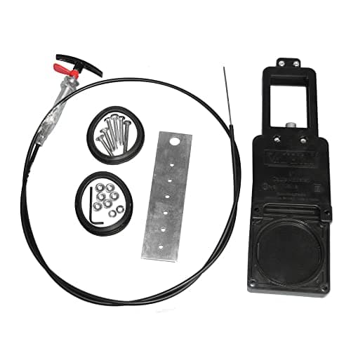 Valterra-TC372 Flexible Cable Kit with 3" Valve, Mess-Free Waste Valve for RV's, Campers, Trailers, Black ( universal fit)