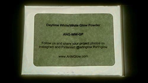 Glow in The Dark Pigment Powder Neutral and Fluorescent Color for Art Painting Fine Art Nail Art Paint and DIY Crafts Long Lasting 10 Color Options Neutral White 60 Grams 212 oz