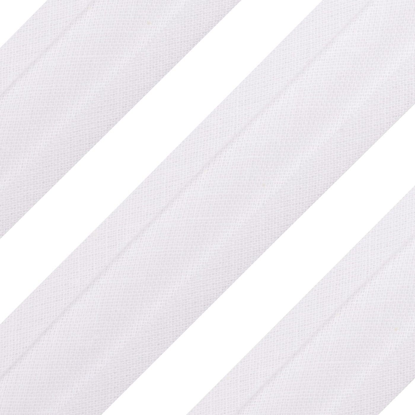 Realm Bias Binding Tape Cotton 1 Inch 25mm 5 Metres White