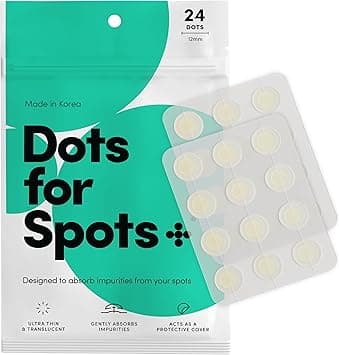 Dots for Spots Pimple Patches Pack of 24 Translucent Hydrocolloid Spot Treatment Stickers for Face FastActing Vegan Cruelty Free Korean Skin Care