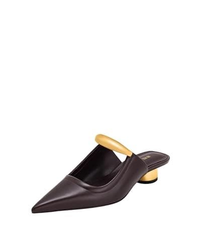 JW PEI Women's Helena Pierced Mules- Claret Red