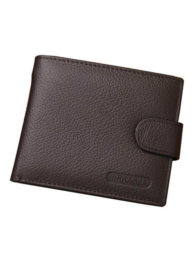 Bi-Fold Leather Wallet Brown