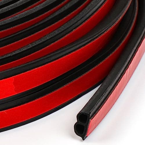 XmuxHai 33Ft Universal Car Seal Strip Universal Self Adhesive Auto Rubber Weather Draft Seal StripWeatherstrip for Car Window and DoorEngine Cover for Car Truck Pickups Boats and RVs 33Ft