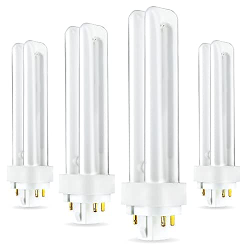 (4 Pack) PLC-18W 865, 4 Pin B21-4, 18 Watt Double Tube, Compact Fluorescent Light Bulb, Replaces Sylvania CF18DD/E/865 and Philips - PL-C 18W/865/4P/ALTO