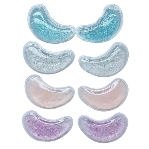 Reusable Under Eye Patches 8PCS Hot Cold Gel Eye PadsIce Pack for Puffy Eyes Dark Circles Eye Bags Cooling Sleep Mask Soothing Compress