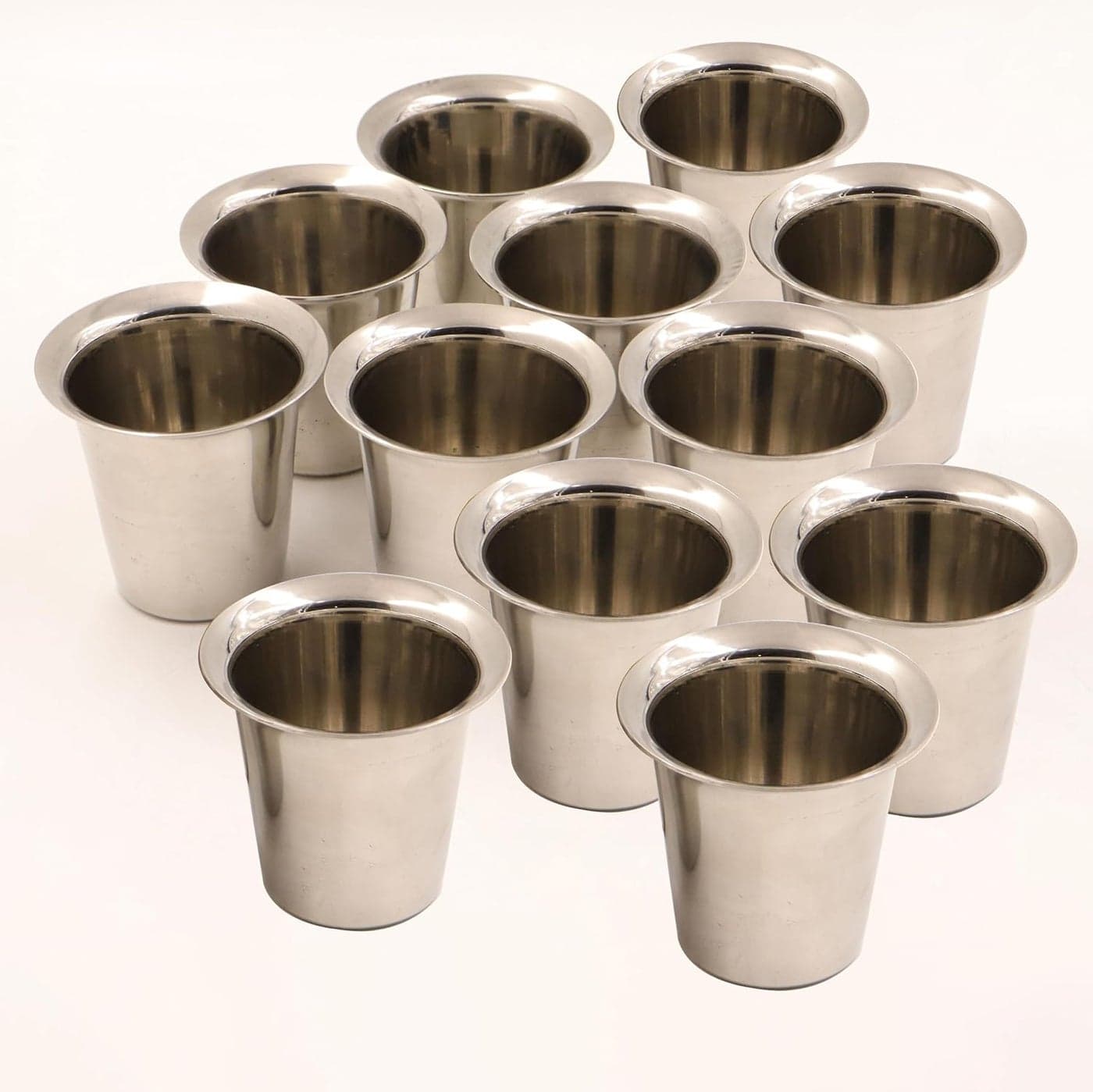 Spillbox Stainless Steel Tumblers Glass Drinkware Stainless Steel Tumbler Set hot or Cold for a Longer time Plain Tumbler Size 1 Pack of 12