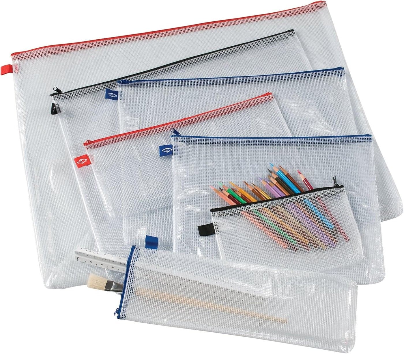 Alvin NB2427 PVC Mesh Kit Bag Zippered Top 24 x 27