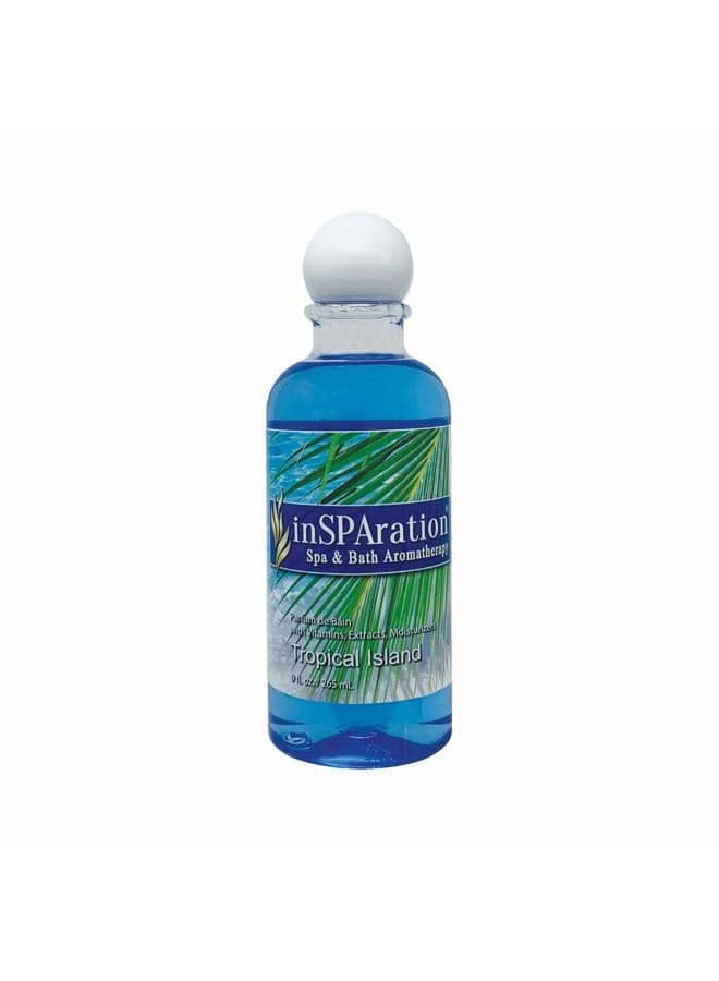 inSPAration Spa and Bath Aromatherapy 370X Spa Liquid, 9-Ounce, Tropical Island