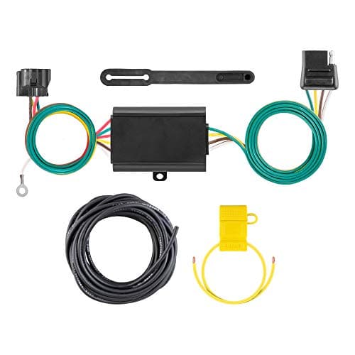 CURT 58920 Towed-Vehicle RV Wiring Harness Add-On, 4-Pin Trailer Wiring , black