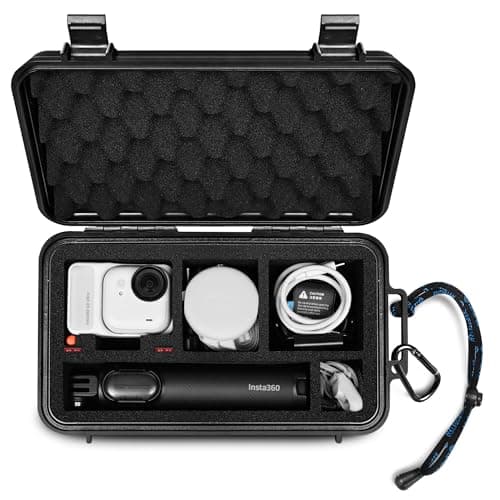 Lekufee Travel Waterproof Hard Case for Insta360 GO Ultra Standard Bundle Creator Bundle and other AccessoriesCase Bag Only