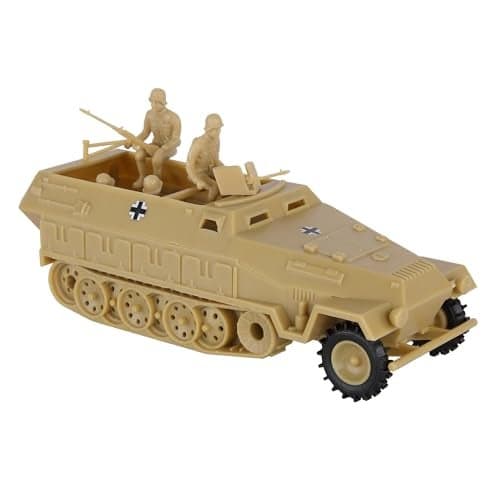 BMC CTS WW2 German Hanomag Halftrack 5pc Tan Plastic Army Men Armored Vehicle
