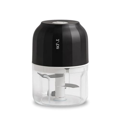 Salt ChopEase Classic Rechargeable Mini Chopper | Powerful motor and Long Lasting Battery | Sharp Stainless Steel Blades | Effortless Cleaning | 250 ML | Black