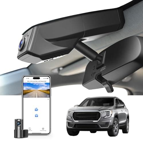 Mangoal Front 4K Rear 1080p Dash Cam for GMC Terrain 20182024Model B SL SLE SLT AT4 Denali Model A Model B Have Same Models Years but Vehicle Sensor Cover are Different Free App 128GB Card