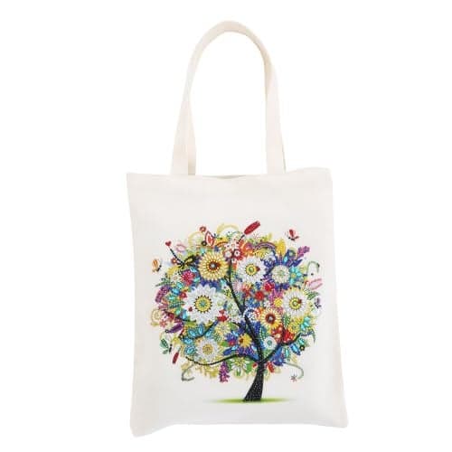 JGA JOGGING ARM 5D Art Craft Diamond Painting Shopping Canvas Tote Bag Handwork Organize Handbag Gift for Women Mom Daughter