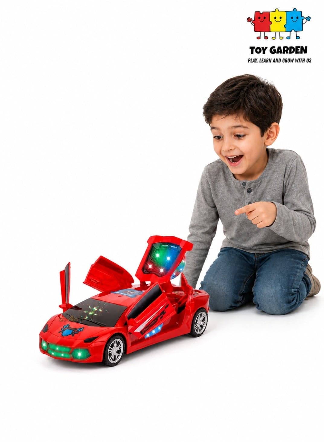 Super Car with Lights and Sound – High-Speed Toy Vehicle for Kids