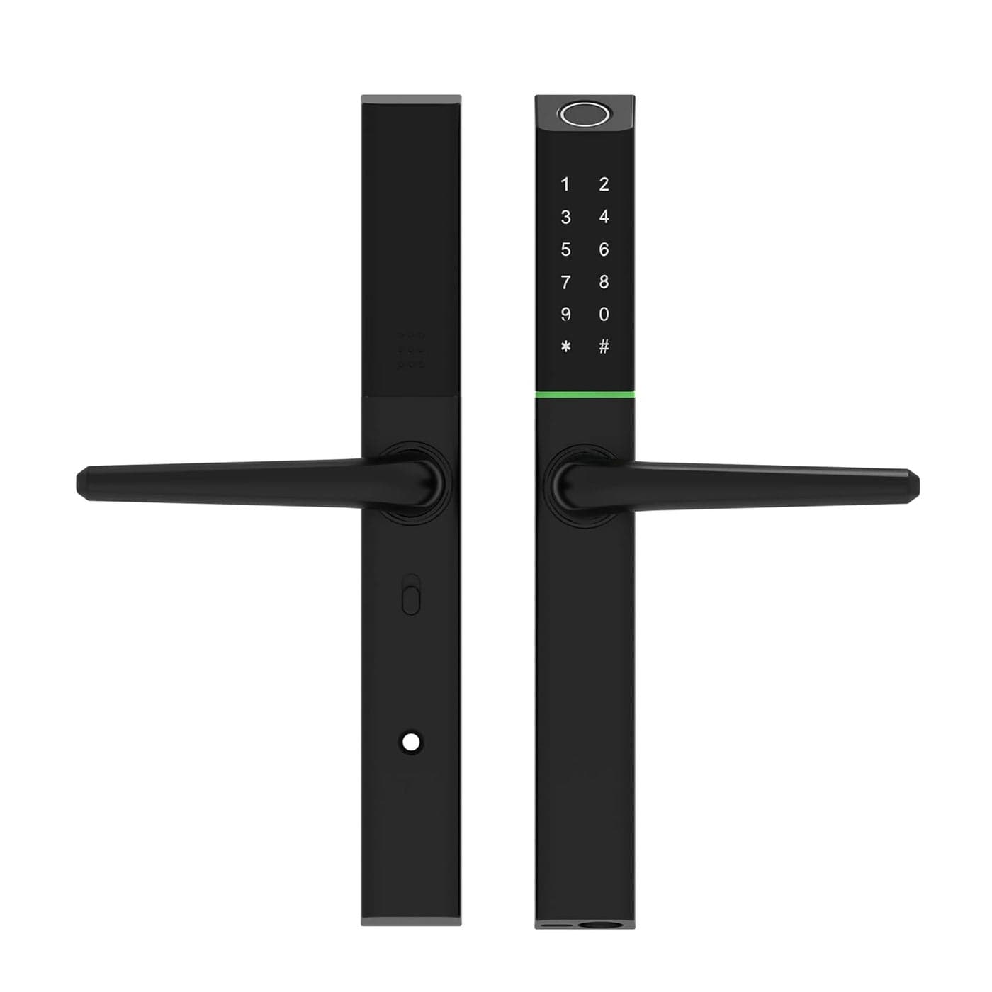 Link Smart Slimtron Digital Biometric Door Lock for Aluminium Frame Doors WiFi Mobile App Black 300 Access Options Remote Unlocking Free Installation and 4 Year Domestic Warranty