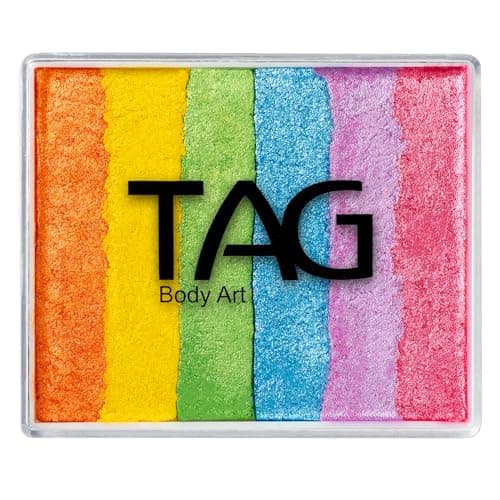 TAG Face and Body Paint Split Cake 50g Pearl Rainbow Delight