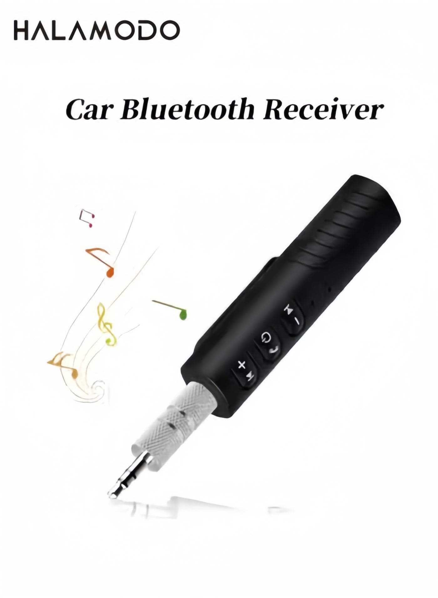 Car Bluetooth Music Receiver Mini Portable 3.5mm Wireless Aux Adapter Music Player for Wired Headphones & Car or Home Stereo System