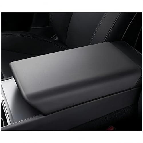 frani Center Console Armrest Cover Designed for Tesla Model 3 Highland 20242026 and Model Y Juniper 2026 RefreshNonSlip Designed with EZ Snap On InstallBlack