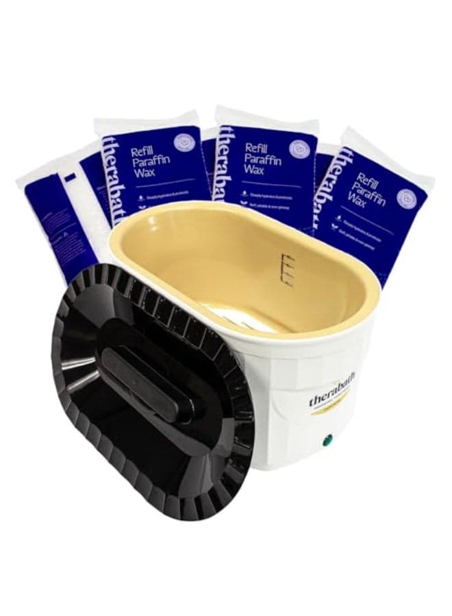 Therabath Professional Thermotherapy TB6 Paraffin Wax Bath Limited Edition White Gold Bath Helps Relieve Arthritis Muscle Stiffness for Hands Feet Body Made in USA 6 lb ScentFree