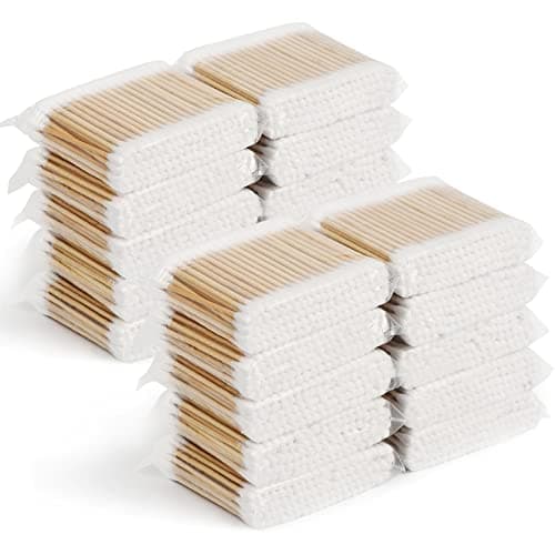 Cotton Swabs 2000ct20 PackDoubleTipped Cotton BudsCotton Swabs with Wooden SticksCotton Swabs for EarsMakeupDaily Cleaning