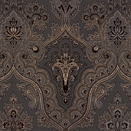 Livelynine Dark Academia Wallpaper Peel and Stick Vintage Luxury Black and Gold Damask Wallpaper Gothic Moody Victorian Goth Wall Paper Removable Self Adhesive Contact Paper for Cabinets 17.5x78.8
