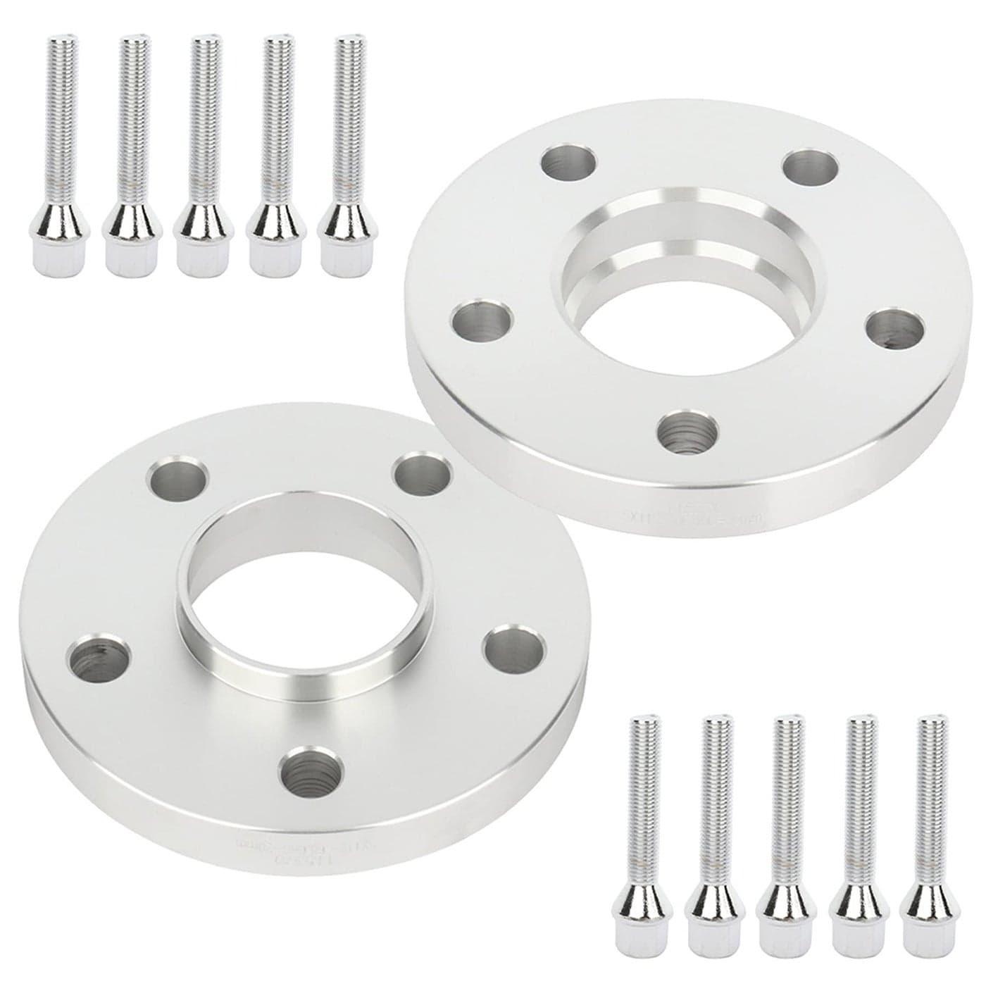 ECCPP 2PCS 5 Lug 20mm Hub Centric Wheel Spacers 5x112mm to 5x112mm 5 LUG fits for Mercedes Benz 20122014 SLK250 20092011 SLK300 20022004 SLK32 AMG 666mm W10 Lug Bolts 12x15