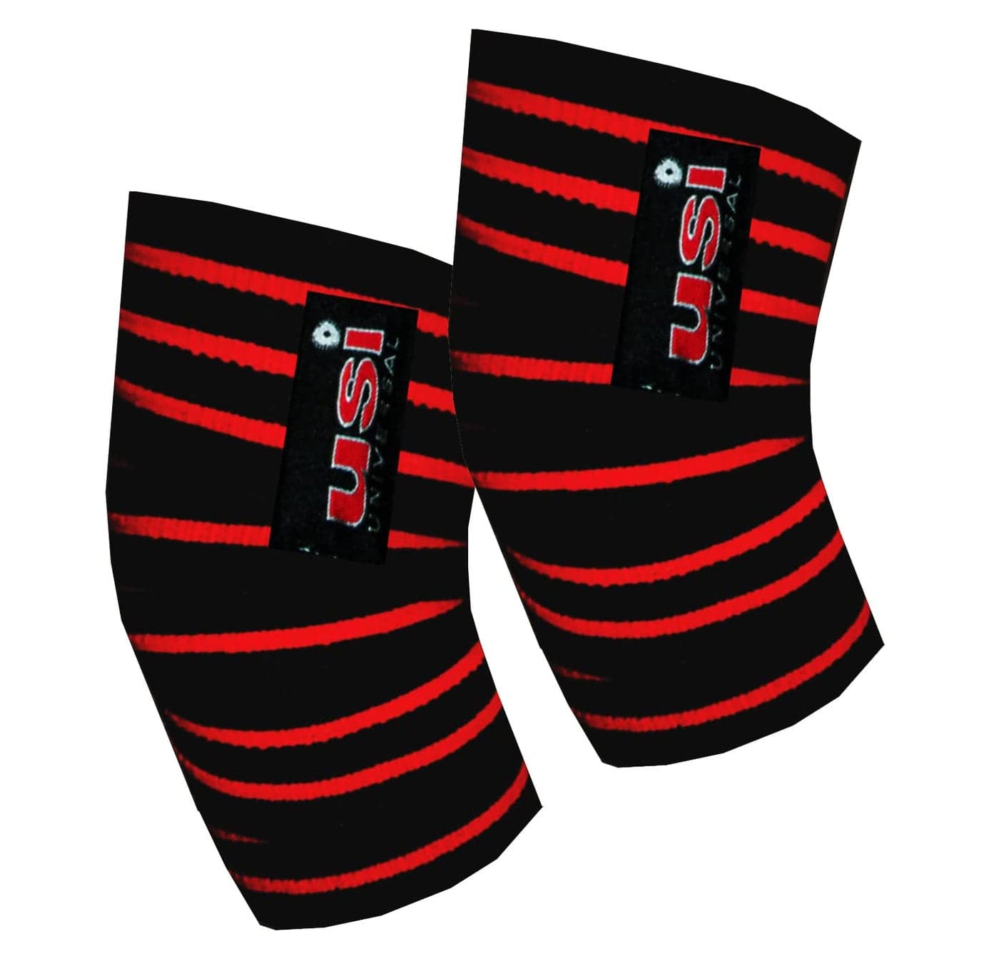 USI UNIVERSAL Knee Wraps 203cm(80"), 733KW3 Line Weight Lifting Knee Wraps Training Straps Power Lifting Gym With 3 Line Strong Elastic Construction (Pack of 1 Pair)