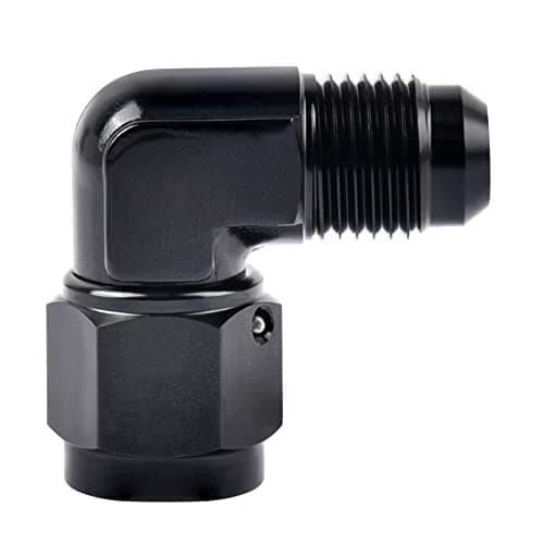 EVIL ENERGY 8AN Female to 8AN Male Flare Swivel Fitting Adapter Aluminium Black