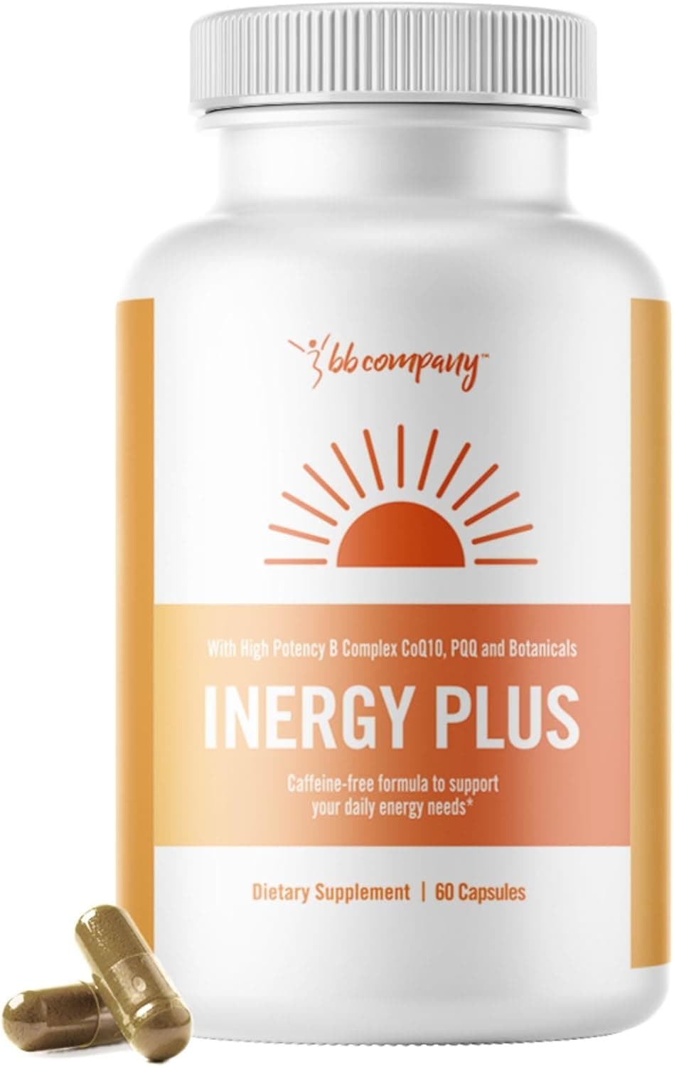 InergyPLUS Energy Vitamins for Women Fatigue Natural Energy Supplements for Focus Vitamin B12 Folic Acid Rhodiola Rosea Cordyceps CoQ10 Caffeine Free Packaging Vary 60 Ct