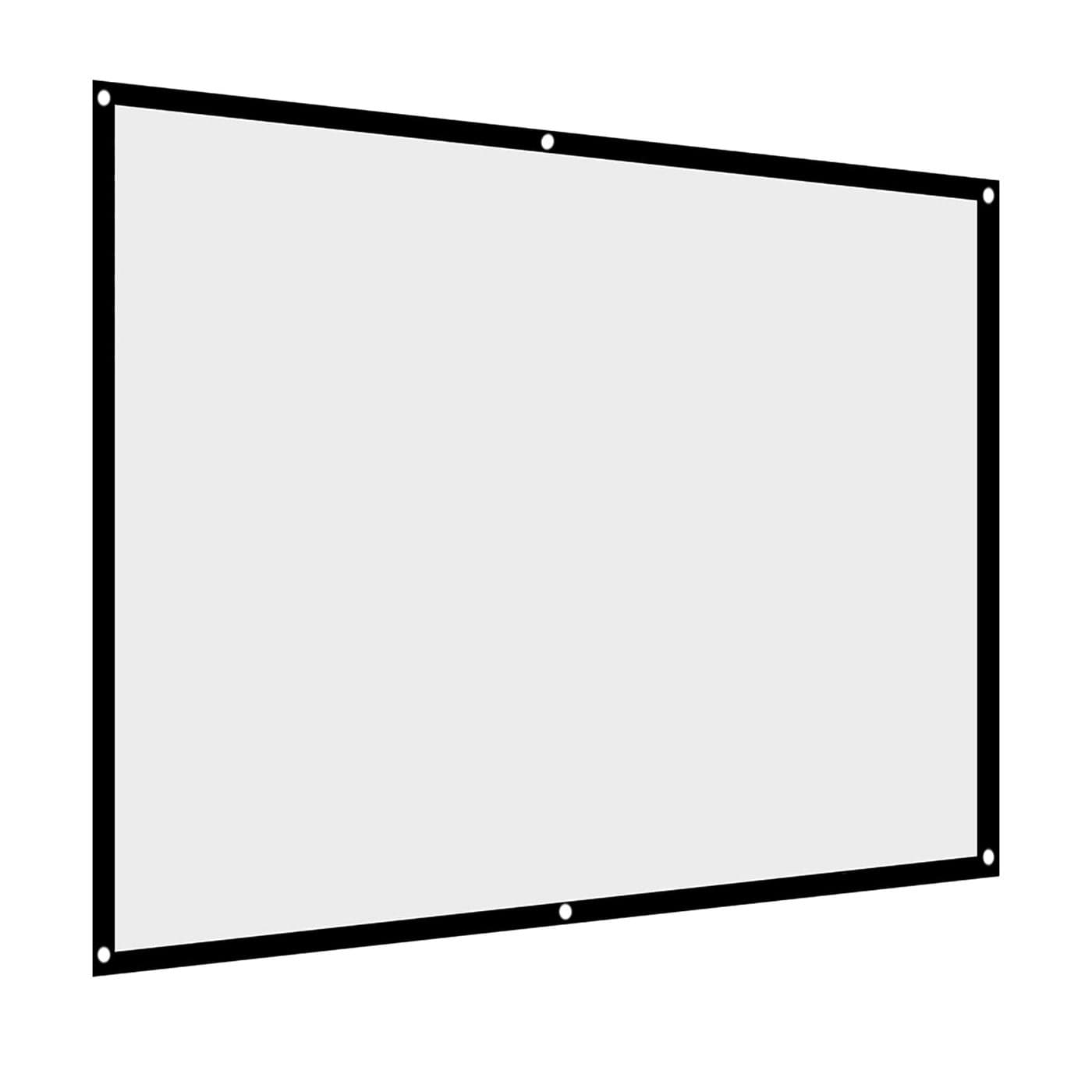 60100 Inch Portable Foldable NonCrease White Projector Curtain Projection Screen 43100 inches