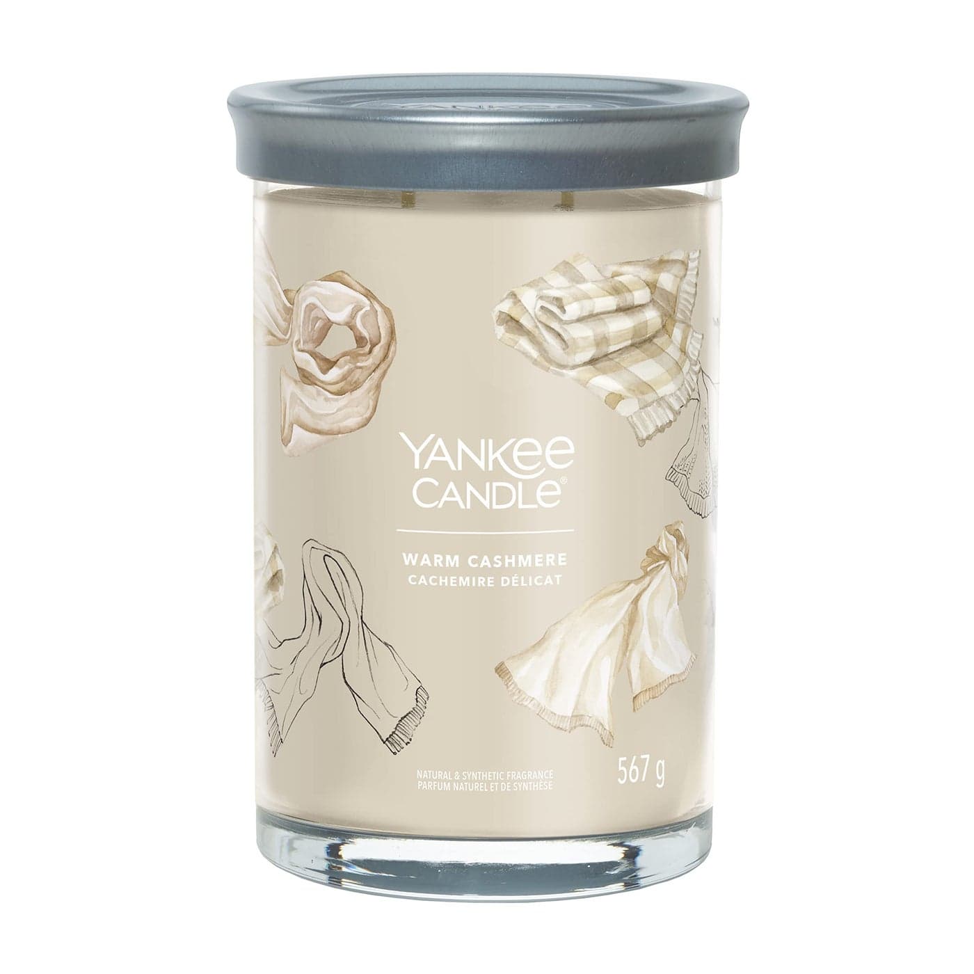 Yankee Candle Signature Scented Warm Cashmere Large Tumbler with Double Wicks Soy Wax Blend Long Burning Perfect Gifts for Women 1724370E