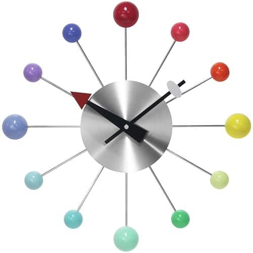 Infinity Instruments LTD Orb Spoke Starburst Wall Clock Rainbow 15