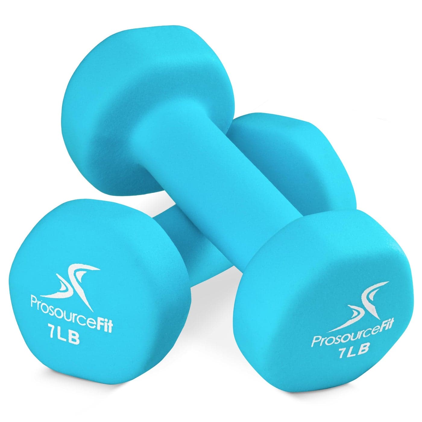 ProsourceFit Neoprene Dumbbell Coated for NonSlip Grip 7 lb