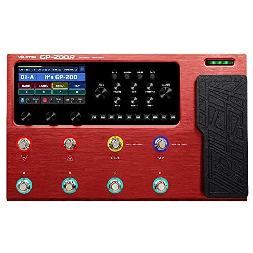 VALETON GP-200R Multi Effects Processor Multi-Effects Guitar Bass Pedal with Expression Pedal FX Loop MIDI I/O Amp Modeling IR Cabinets OTG USB Audio Interface