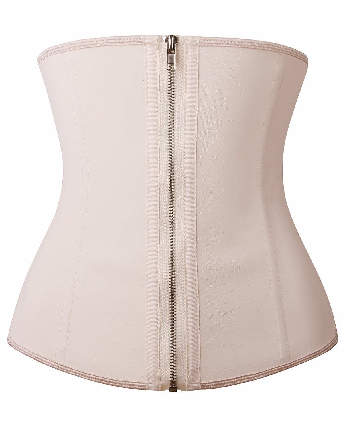 YIANNA Latex Waist Trainer for Women Tummy Control Zipper Underbust Waist Cincher Corset Hourglass Body Shaper Sport Girdle,YA2219-Beige-XS