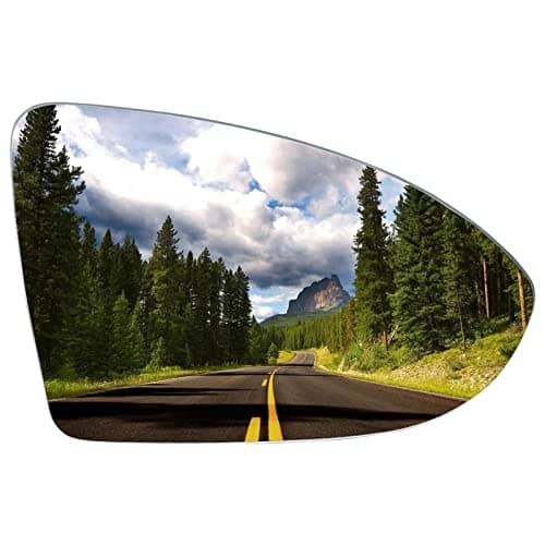 LOIYLLEN Passenger Side Mirror Replacement for Volkswagen VW Golf MK7, GTI, R, SportWagen, Alltrack, Jetta - Right Heated Mirrors Glass