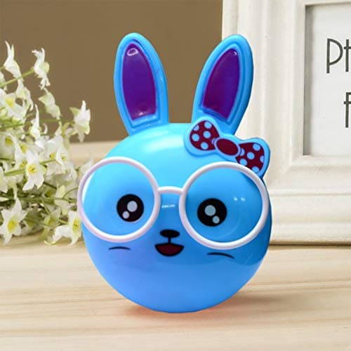 Ascension Children Night Light Lamp Sensor Lamps Kawaii Bunny Rabbit for Bedside Baby Nursery Lamp,Warm and Romantic Atmosphere (Blue) , Pack of 1