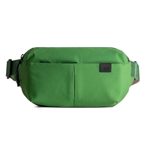 DailyObjects Pivot Orbit Fanny Unisex Sling Crossbody Waist Bag | Travel Pouch Bag | Stylish and Spacious | Adjustable Straps with G-Hook Closure | Made in India (Seagrass)