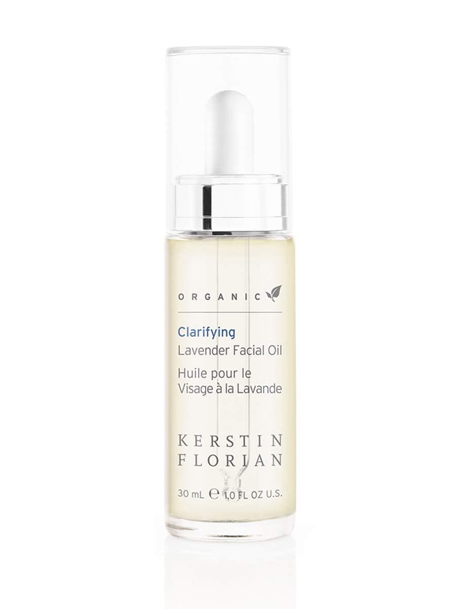 Kerstin Florian Organic Clarifying Lavender Facial Oil Moisturizing Face Oil with Sea Buckthorn Argan Jojoba Oils for All Skin Types 1 fl oz