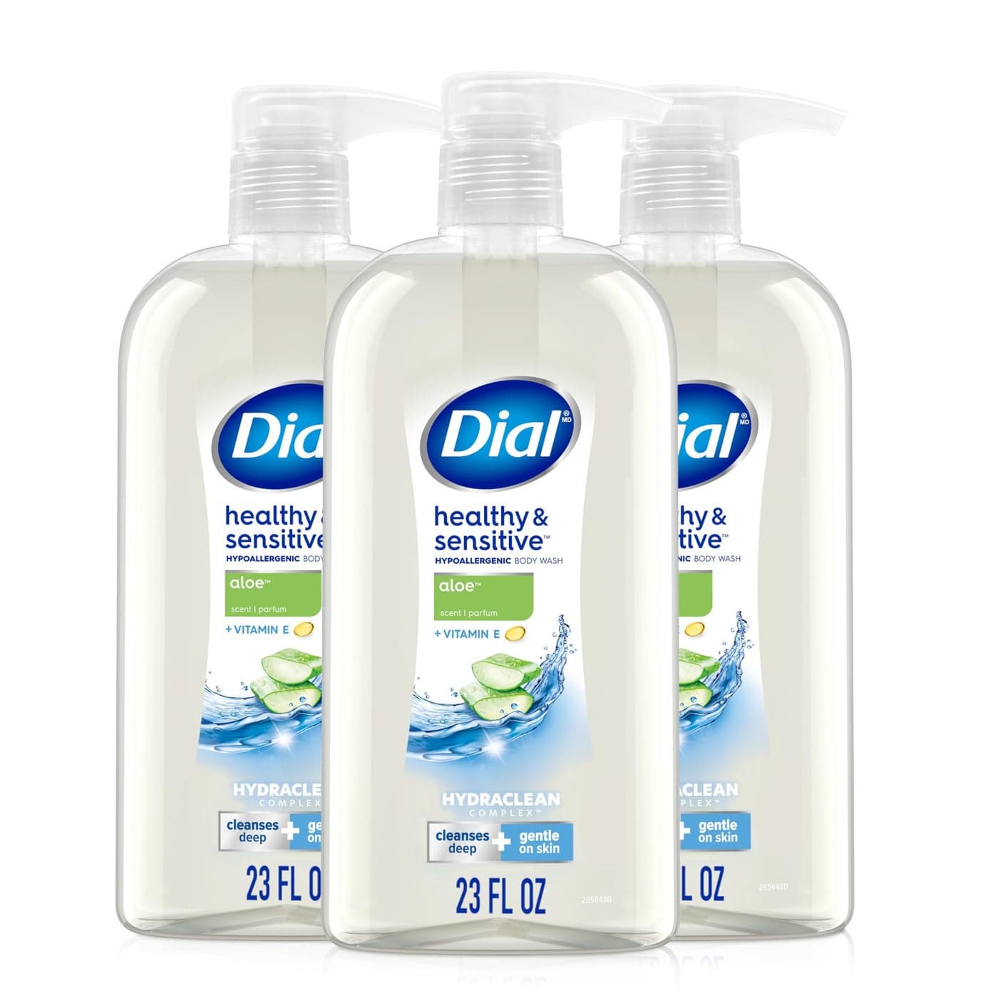Dial Body Wash Healthy Sensitive Aloe Scent 23 fl oz Pack of 3