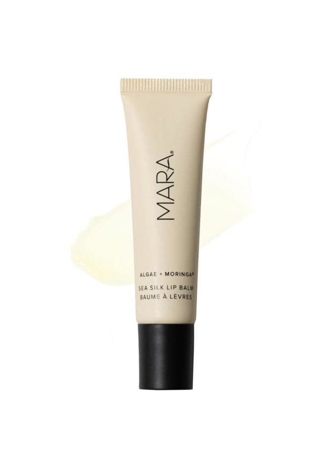 MARA - Natural Sea Silk Lip Balm With Algae + Moringa | Non-Toxic, Plant-Based Skin Care, Hypoallergenic | Moisturize, Plump + Soothe Dry, Chapped Lips (Clear, 0.5 oz | 15 ml)