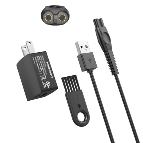 Superer 5V Fast Charger Fit for Philips Norelco One Blade 360 QP2724 QP2834, Wet&Dry Series 2000 2400, QP4631 QP6542 QP6552 QP4530 QP1924 QP1324 MG7910 MG5910 MG9510 MG3919 MG9525 for Phillips Shaver