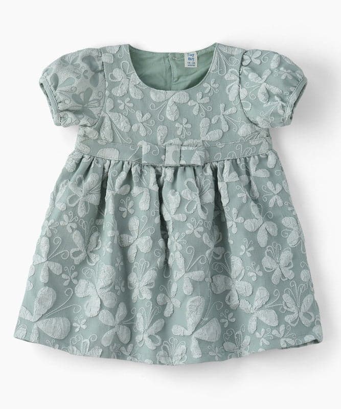 TINY HUG BABY GIRL PARTY FLORAL DRESS