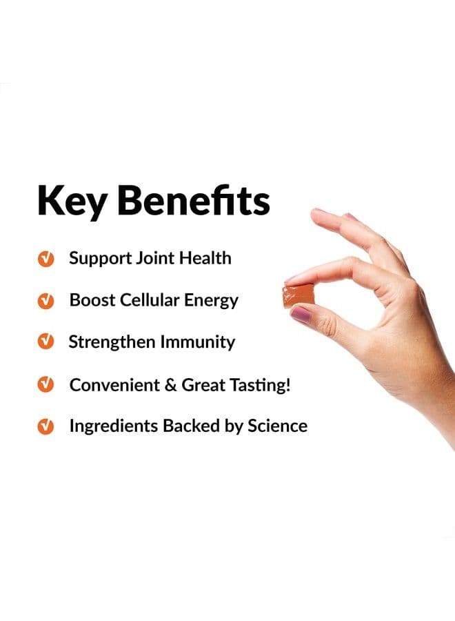 Better Turmeric Joint Support Supplement for Extra Strength Joint Health, Featuring HydroCurc Turmeric Curcumin with Black Pepper for Superior Absorption, Fruit Splash, 60 Soft Chews
