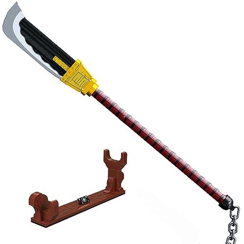 TOY PLAYER One Priate Piece Edward Newgate Katana 48 in Compatible with Lego Cosplay Whitebeard Falchion with Scabbard and Stand Katana Building Set Gift for Anime Fans1319 Pcs