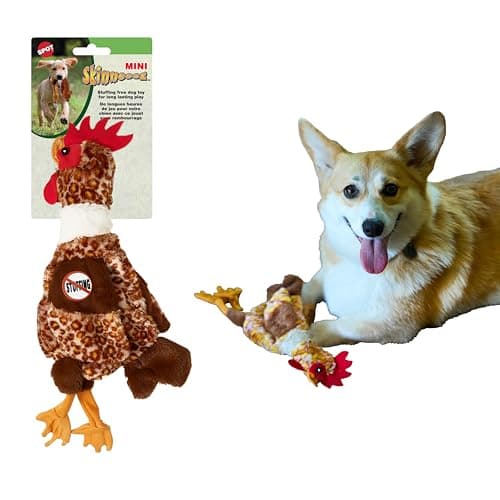 SPOT Skinneeez Chicken 13 Inch Stuffing-Free Plush Squeaky Dog Toy – Soft Interactive Chew Toy for Small and Medium Dogs – Mess-Free Play for Light & Moderate Chewers