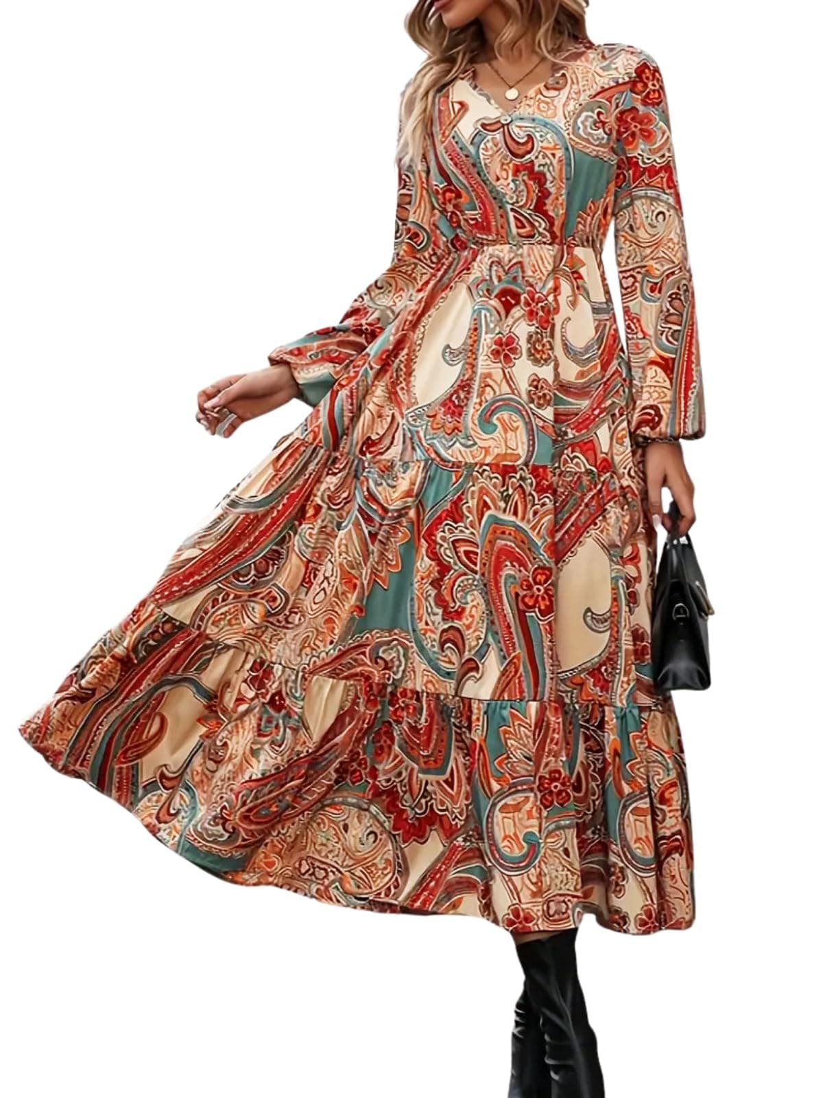 GRECIILOOKS Women Dress | One Piece Dress for Women | Dresses for Women | Maxi Dress for Women Green
